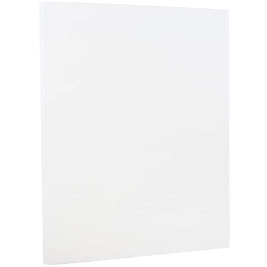 JAM Paper Strathmore Bright White 8.5" x 11" Cardstock, 50 Sheets